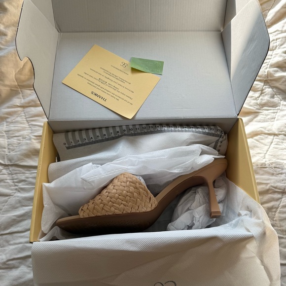 Cosy Island NWT Women’s Natural Ease Raffia Wicker Style Heeled Sandals - Picture 7 of 8